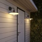 Fermaluce Modulair lampshade with L-shaped extension, ceiling rose and IP65 waterproof lamp holder