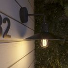 Fermaluce Modulair lampshade with L-shaped extension, ceiling rose and IP65 waterproof lamp holder