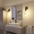 Fermaluce Modulair with teardrop-shaped lampshade, adjustable connector and IP65 waterproof lamp holder