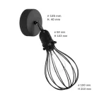Fermaluce Modulair with teardrop-shaped lampshade, adjustable connector and IP65 waterproof lamp holder