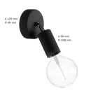 Fermaluce Modulair ELEGANT with adjustable connector, ceiling rosette and lamp holder IP65 waterproof