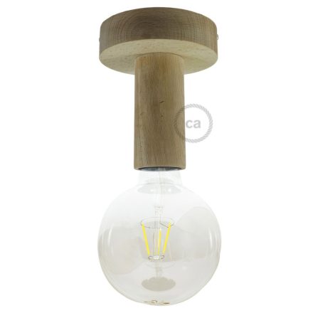 Fermaluce Wood M, painted wood flat lamp for wall or ceiling