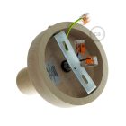 Fermaluce Wood M, painted wood flat lamp for wall or ceiling