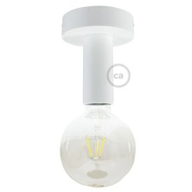 Fermaluce Wood M, painted wood flat lamp for wall or ceiling