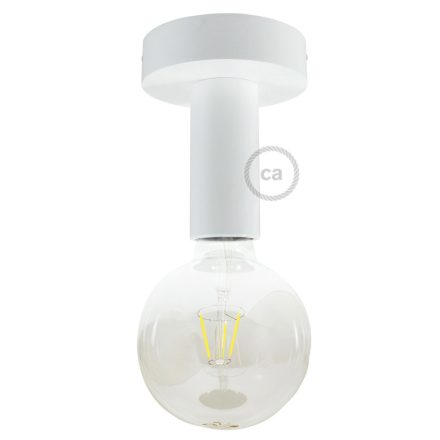 Fermaluce Wood M, painted wood flat lamp for wall or ceiling