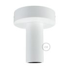 Fermaluce Wood M, painted wood flat lamp for wall or ceiling