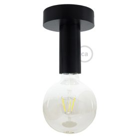Fermaluce Wood M, painted wood flat lamp for wall or ceiling