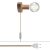 Spostaluce wooden lamp with two-pole plug