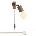 Spostaluce lamp adjustable wooden connector