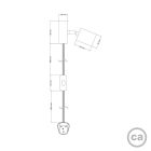 Spostaluce lamp adjustable wooden connector