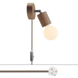 Spostaluce lamp adjustable wooden connector