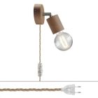 Spostaluce lamp adjustable wooden connector