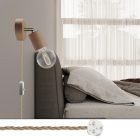 Spostaluce lamp adjustable wooden connector