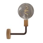 Fermaluce Elle wooden lamp with embossed bulb