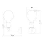 Fermaluce Elle wooden lamp with embossed bulb