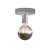 Fermaluce metal lamp with spherical bulb