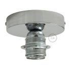 Fermaluce Metal E27 screw-in lamp holder, metal light source for wall or ceiling mounting