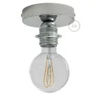 Fermaluce Metal E27 screw-in lamp holder, metal light source for wall or ceiling mounting