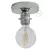 Fermaluce Metal E27 screw-in lamp holder, metal light source for wall or ceiling mounting