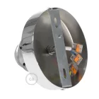 Fermaluce Metal E27 screw-in lamp holder, metal light source for wall or ceiling mounting