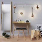 Spostaluce, metal light source with fabric cable and side holes