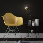 Spostaluce, metal light source with fabric cable and side holes