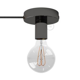   Spostaluce, metal light source with fabric cable and side holes