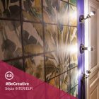 Spostaluce, metal light source with fabric cable and side holes