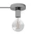 Spostaluce, metal light source with fabric cable and side holes