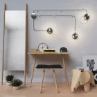 Spostaluce, metal light source with fabric cable and side holes