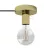 Spostaluce, metal light source with fabric cable and side holes