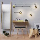 Spostaluce, metal light source with fabric cable and side holes