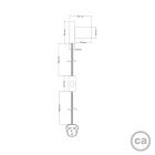 Spostaluce metal lamp