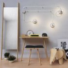 Spostaluce, metal light source with fabric cable and side holes