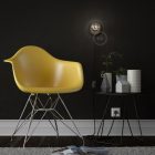 Spostaluce, metal light source with fabric cable and side holes