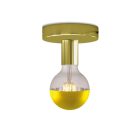 Fermaluce metal lamp with spherical bulb