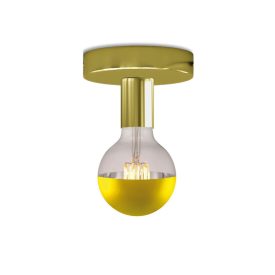 Fermaluce metal lamp with spherical bulb