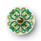 Fermaluce mini Ellepì "Maioliche" with flat lampshade