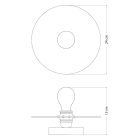 Fermaluce mini Ellepì "Maioliche" with flat lampshade