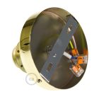 Fermaluce Metal E27 screw-in lamp holder, metal light source for wall or ceiling mounting