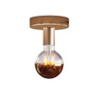 Fermaluce metal lamp with spherical bulb