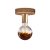 Fermaluce metal lamp with Globe bulb
