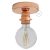  Fermaluce Metal with E27 threaded socket, the metal light source can be mounted on a wall or ceiling