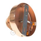 Fermaluce Metal E27 screw-in lamp holder, metal light source for wall or ceiling mounting