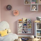  Fermaluce Colorful, wooden, double-curved UFO lampshade with Pemberley Pond illustrations