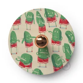    Fermaluce Funny Pop double-sided wooden UFO lampshade with illustrations by various artists