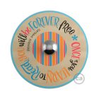  Fermaluce Colorful, wooden, double-curved UFO lampshade with Pemberley Pond illustrations