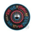  Fermaluce Colorful, wooden, double-curved UFO lampshade with Pemberley Pond illustrations