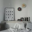  Fermaluce Colorful, wooden, double-curved UFO lampshade with Pemberley Pond illustrations