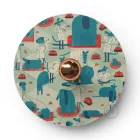  Fermaluce Funny Pop double-sided wooden UFO lampshade with illustrations by various artists